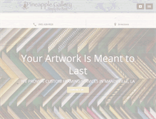 Tablet Screenshot of pineapplegallery.com